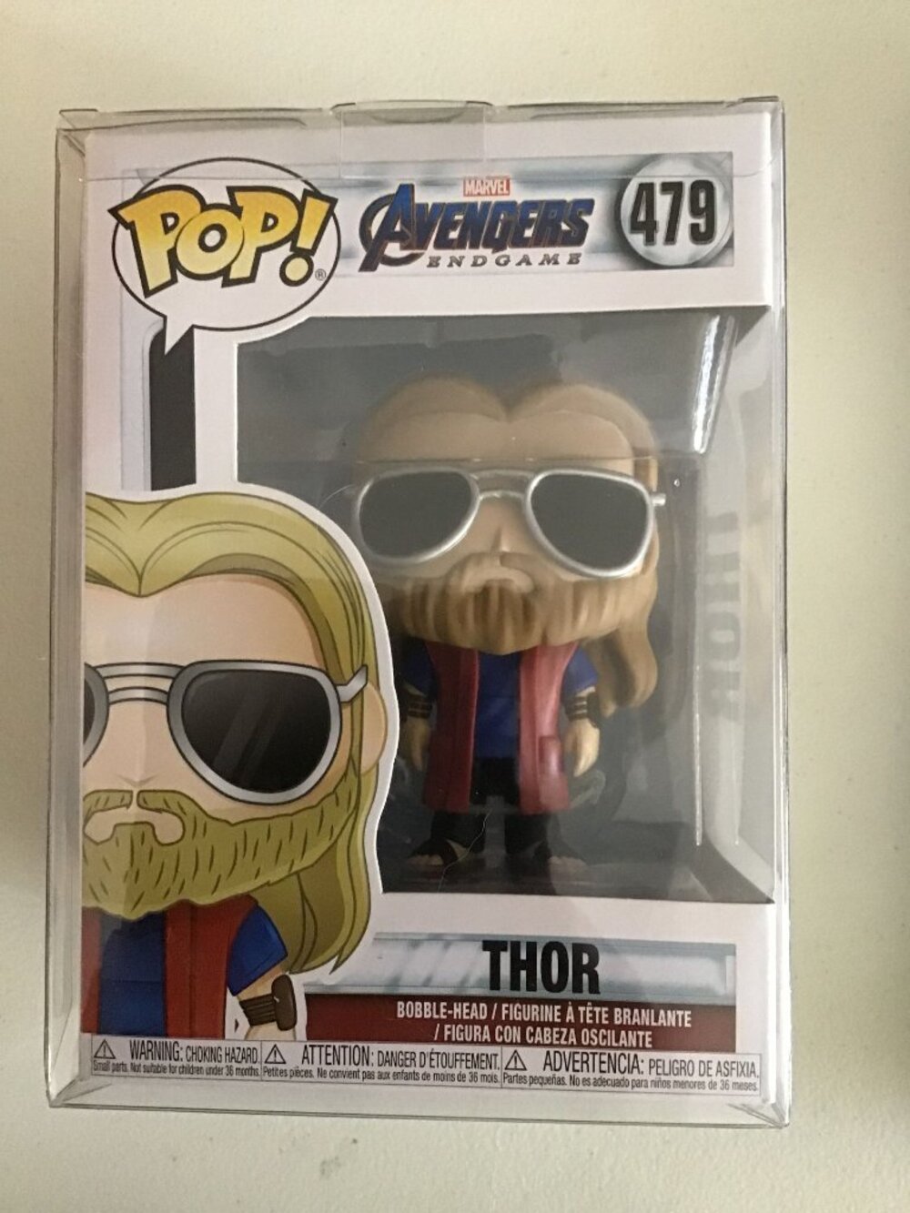 Funko Pop Marvel Avengers Endgame Casual Thor #479 Vinyl Figure Chris Hemsworth